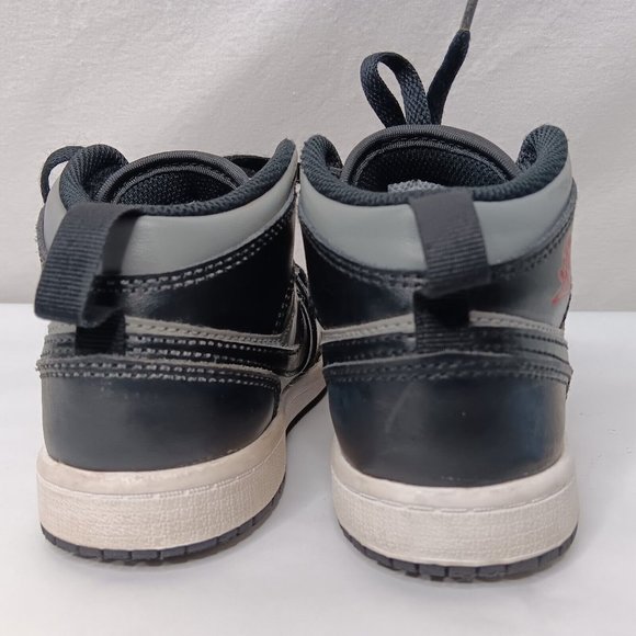 Nike Air Jordan Retro Mid Size 13 C Shoes Childrens Gray Black Lace 640734 096 - Picture 13 of 16